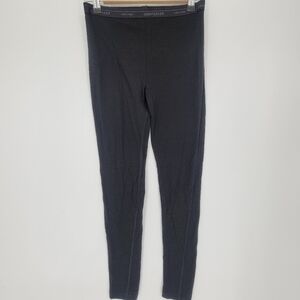 Icebreaker black merino wool layering pants big girl 13-14 years or Xsmall women